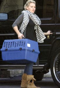 Hilary Duff candids on Satuday 17th January 2009