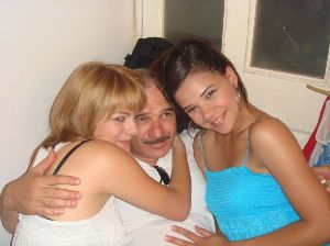 Erdal Cindoruk with selen seyven and Deniz gozen