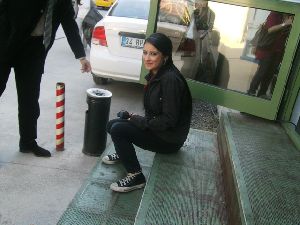 hazal kaya on the streets of turkey