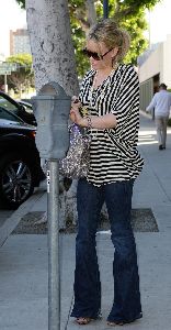 Hilary Duff : about to get in her car in Beverly Hills before heading into an office building on Tuesday January 13th 2009