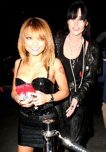 tila tequila : with a girlfriend out at the Crown Bar in West Hollywood