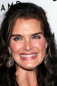 Brooke Shields : face closeup photo at the Longchamp 60th Anniversary Celebration held at the La Maison Unique Longchamp inNew York City on the 14th of July 2008