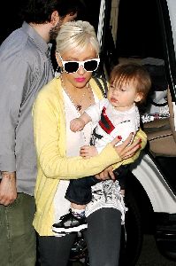 Christina Aguilera and baby Max