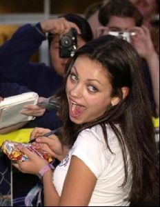 Actress mila kunis : 7