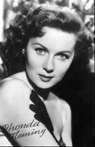 Actress rhonda fleming : 1