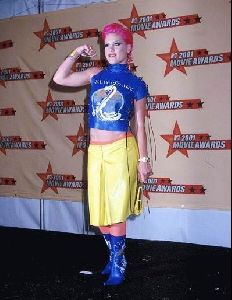 pink at the 2001 MTV movie awards at The Shrine Auditorium in Los Angeles, California on June 2nd, 2001