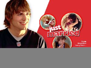 Ashton Kutcher in Just married picture