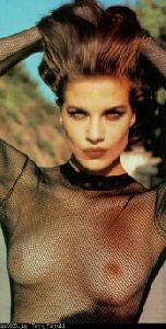 Terry Farrell see through top