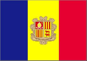 World Flags : Principality OF Andorra NATIONAL Flag