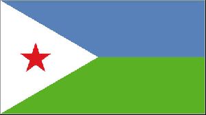 World Flags : Republic OF Djibouti NATIONAL Flag