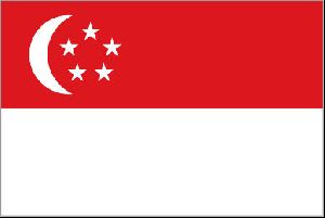 World Flags : Republic OF Singapore NATIONAL Flag