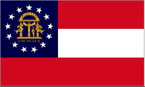 World Flags : United States OF America Georgia Flag