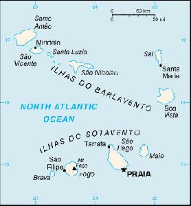 Maps of Cities : Cape Verde map