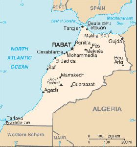 Maps of Cities : Kingdom of Morocco map