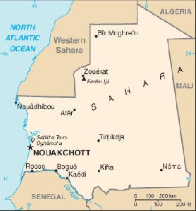 Maps of Cities : Mauritania map