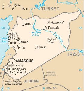 Maps of Cities : Syrian Arab Republic map