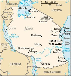 Maps of Cities : Tanzania map