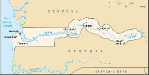 Maps of Cities : The Gambia map