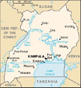 Maps of Cities : Uganda map