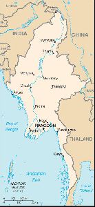 Maps of Cities : Union of Myanmar map