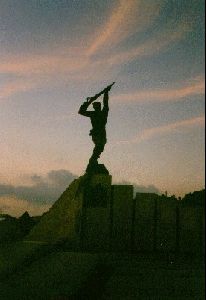 Cities Europe Albania : Statue of Bajram Curri