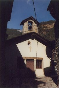 Cities Europe Andorra : A church in the tiny Pyrennean village of Sorns