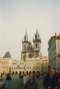 Cities Europe Czechoslovakia : Cathedral and the Old Town Square in Prague