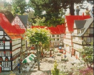 Cities Europe Denmark : German street scene in Legoland