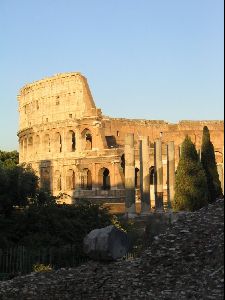 Cities Europe Rome : Picture of Colosseum at sunset in summer