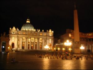 Cities Europe Rome : Picture of Night St Peters