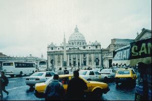 Cities Europe The Vatican : St. Peter s Basilica, one of the largest cathedrals in the world.