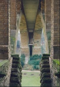 Cities Europe Luxembourg : Underneath the Pont Adolphe.