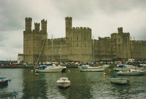 Cities Europe The United Kingdom : Caernarvon Castle in northwest Wales