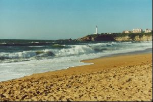 Cities Europe France : Another scene of the Grande Plage in Biarritz