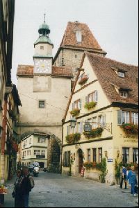 Cities Europe Germany : East gate and the Markesturm hotel and restaurant