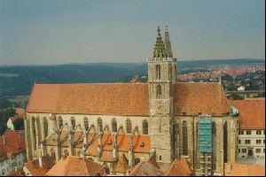 Cities Europe Germany : From atop the Rathaus, this is looking over at St. Jakob s Chruch