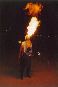 Cities Africa Morocco : This impressive fire-breather was at the Fantasia