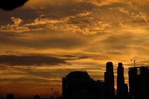 Cities thailand : Sunet in Bangkok