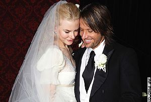 Actress Nicole Kidman picture:Nicole Kidman and Keith Urban wedding