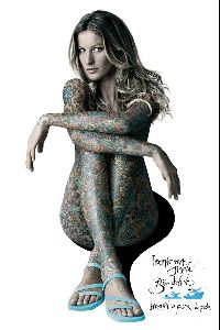 Supermodel Gisele Bundchen picture: Gisele Bundchen covered in tattoos