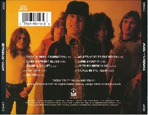 ACDC : ACDC Powerage Back Cover