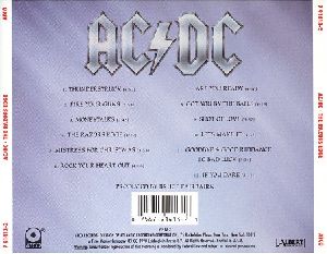 ACDC : ACDC The Razors Edge Back Cover