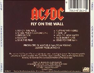 ACDC : Fly on the Wall Back Cover