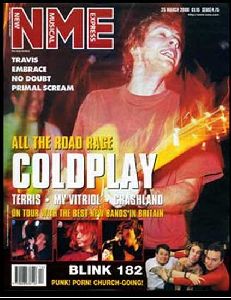 COLDPLAY : Chris Martin ON the cover OF NME