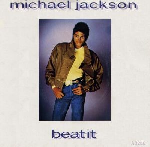 Michael Jackson : Michael Jackson beat it uk single cover