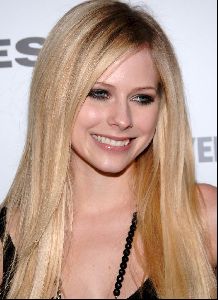 Avril Lavigne on the red carpet