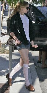 Kirsten Dunst : kirsten dunst knee socks big