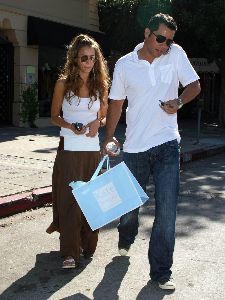 Jessica Alba spotted wearing a brown maxi skirt while in West Hollywood on August 21st 2006