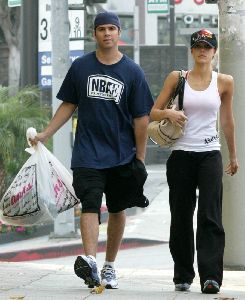 Jessica Alba and her boyfriend Cash Warren spotted Halloween shopping in Hollywood in 2006