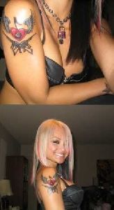 Tila Tequila arm tattoo picture